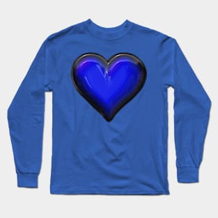 Blue Heart Long Sleeve T-Shirt